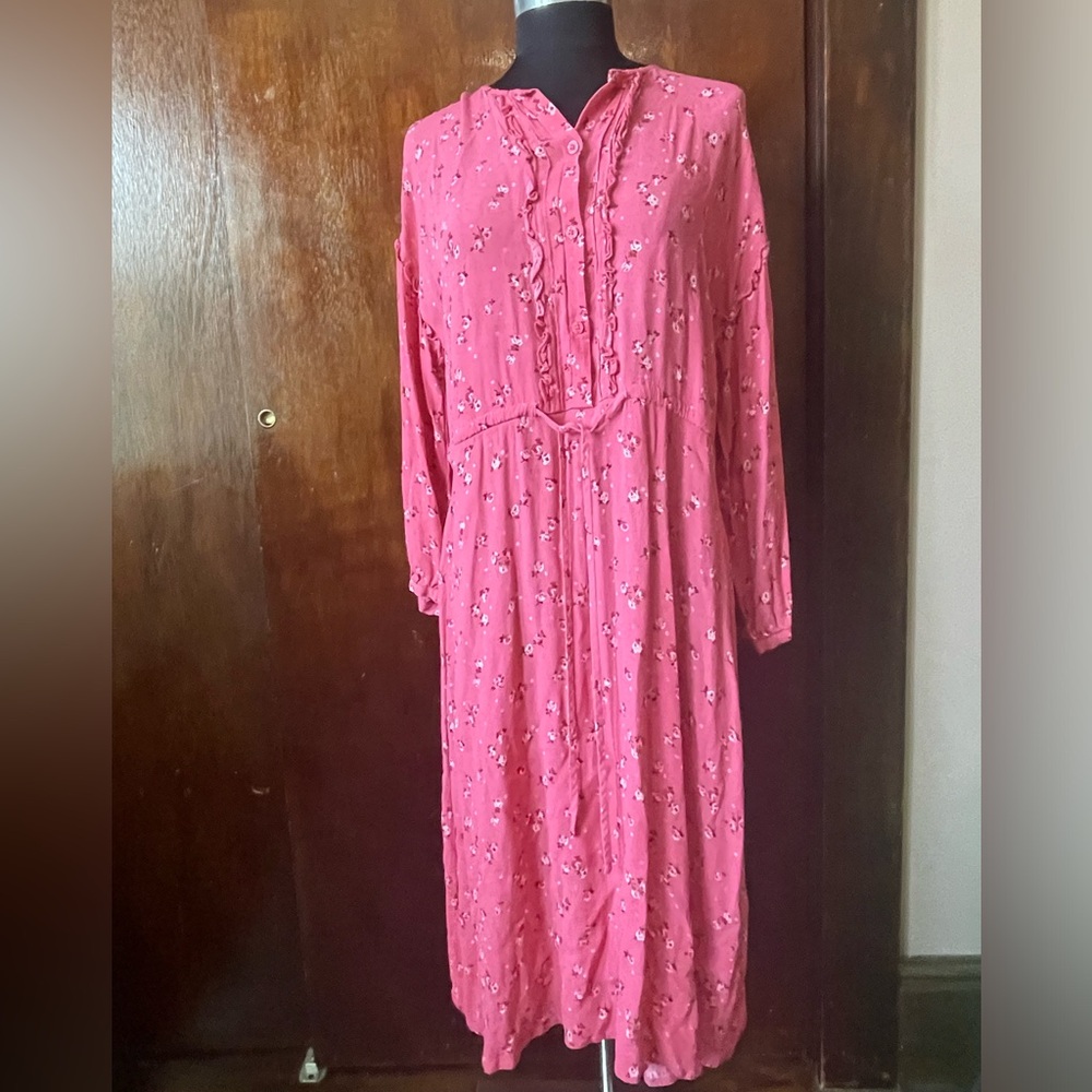 Cath Kidston, size 16 UK size (12/14 US) pink floral dress. Worn once.